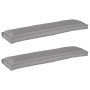 Cojín de exteriores Gris Poliéster Grande Materiales