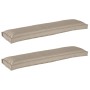 Cojín de Exterior Taupe Poliéster Extra Largo Cojín Rectangular von , Kissen für Stühle und Sofas - Ref: Foro24-42001713, Pre...