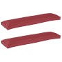 Cojín de Exterior Rojo Vino Tela de poliéster con relleno de espuma de , Cojines para sillas y sofás - Ref: Foro24-42001714, ...