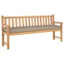 Cojín para Exteriores Juego de 2 Taupe Poliéster Grande Cojines by , Cushions for chairs and sofas - Ref: Foro24-42001723, Pr...