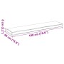 Cojines de Palet para Banco 2 pcs Rojo Vino 180x40x8 cm Tela Oxford von , Kissen für Stühle und Sofas - Ref: Foro24-42001724,...