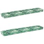 Cojines para Palets para banco 2 pcs Patrón de hojas 200x40x8 cm Tela Oxford von , Kissen für Stühle und Sofas - Ref: Foro24-...