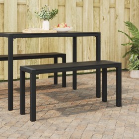Banco de jardín de 100 cm en acero y WPC negro von , Gartenbänke - Ref: Foro24-42001771, Preis: 69,22 €, Rabatt: -5%%