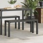 Banco de jardín de 100 cm en acero y WPC negro von , Gartenbänke - Ref: Foro24-42001771, Preis: 69,22 €, Rabatt: -5%%