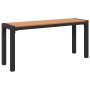 Banco de jardín de 100 cm en acero y WPC marrón y negro by , garden benches - Ref: Foro24-42001772, Price: 68,44 €, Discount: %