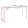 Banco de jardín de 100 cm en acero y WPC marrón y negro by , garden benches - Ref: Foro24-42001772, Price: 68,44 €, Discount: %