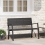 Banco de Jardín de Acero y WPC Negro von , Gartenbänke - Ref: Foro24-42001773, Preis: 97,28 €, Rabatt: %
