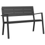 Banco de Jardín de Acero y WPC Negro von , Gartenbänke - Ref: Foro24-42001773, Preis: 97,28 €, Rabatt: %