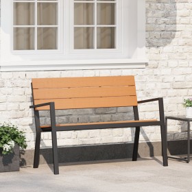 Banco de Jardín de Acero y WPC Marrón y Negro von , Gartenbänke - Ref: Foro24-42001774, Preis: 118,50 €, Rabatt: %