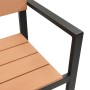Banco de Jardín de Acero y WPC Marrón y Negro von , Gartenbänke - Ref: Foro24-42001774, Preis: 118,50 €, Rabatt: %