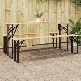 Patas de Mesa de Cerveza 2 piezas Plegables de Acero Negro con Tratamiento en Polvo von , Tischbeine - Ref: Foro24-42001776, ...