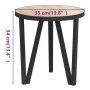 Sonoma oak MDF coffee table Ø35 cm by vidaXL, Side tables - Ref: Foro24-331666, Price: 25,70 €, Discount: %