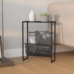 Black steel magazine rack 35x15x45 cm by vidaXL, Magazine racks - Ref: Foro24-331668, Price: 55,54 €, Discount: %