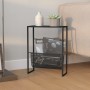 Black steel magazine rack 35x15x45 cm by vidaXL, Magazine racks - Ref: Foro24-331668, Price: 55,54 €, Discount: %