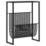 Black steel magazine rack 35x15x45 cm by vidaXL, Magazine racks - Ref: Foro24-331668, Price: 58,33 €, Discount: %