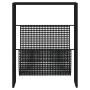 Black steel magazine rack 35x15x45 cm by vidaXL, Magazine racks - Ref: Foro24-331668, Price: 55,54 €, Discount: %