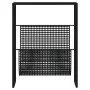 Black steel magazine rack 35x15x45 cm by vidaXL, Magazine racks - Ref: Foro24-331668, Price: 58,33 €, Discount: %
