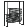 Black steel magazine rack 35x15x45 cm by vidaXL, Magazine racks - Ref: Foro24-331668, Price: 55,54 €, Discount: %