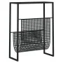 Black steel magazine rack 35x15x45 cm by vidaXL, Magazine racks - Ref: Foro24-331668, Price: 58,33 €, Discount: %