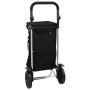 Carro de Compras con Ruedas y Asa Ajustable Negro 40 L de , Fundas para tronas y carros de la compra - Ref: Foro24-42002334, ...