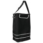 Carro de Compras con Ruedas y Asa Ajustable Negro 40 L de , Fundas para tronas y carros de la compra - Ref: Foro24-42002334, ...