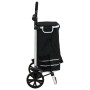 Carro de Compras con Ruedas y Asa Ajustable Negro 40 L de , Fundas para tronas y carros de la compra - Ref: Foro24-42002334, ...