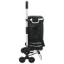 Carrito de compras con escalador de escaleras Negro 40 L de , Fundas para tronas y carros de la compra - Ref: Foro24-42002337...
