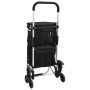 Carrito de compras con escalador de escaleras Negro 40 L de , Fundas para tronas y carros de la compra - Ref: Foro24-42002337...