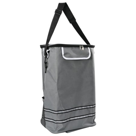 Carro de Compras con Ruedas y Asa Ajustable Gris 40 L de , Fundas para tronas y carros de la compra - Ref: Foro24-42002338, P...