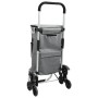 Carro de Compras con Ruedas y Asa Ajustable Gris 40 L de , Fundas para tronas y carros de la compra - Ref: Foro24-42002338, P...