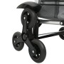 Carro de Compras con Ruedas y Asa Ajustable Gris 40 L de , Fundas para tronas y carros de la compra - Ref: Foro24-42002338, P...