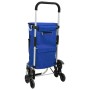 Carro de la compra con ruedas y mango ajustable Azul 40 L de , Fundas para tronas y carros de la compra - Ref: Foro24-4200233...