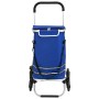 Carro de la compra con ruedas y mango ajustable Azul 40 L de , Fundas para tronas y carros de la compra - Ref: Foro24-4200233...
