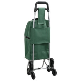 Carro de Compras con Escalador de Escaleras Verde 38 L de , Fundas para tronas y carros de la compra - Ref: Foro24-42002340, ...