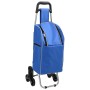 Carrito de Compras con Escalador de Escaleras Azul 38 L de , Fundas para tronas y carros de la compra - Ref: Foro24-42002341,...