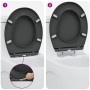 Asiento de inodoro de liberación rápida con cierre suave en duroplasto antracita by , Toilet and bidet seats - Ref: Foro24-42...