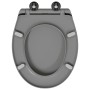 Asiento de Inodoro de Liberación Rápida con Cierre Suave Duroplast Gris by , Toilet and bidet seats - Ref: Foro24-42002347, P...