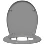Asiento de Inodoro de Liberación Rápida con Cierre Suave Duroplast Gris by , Toilet and bidet seats - Ref: Foro24-42002347, P...