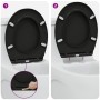 Asiento de inodoro de liberación rápida con cierre suave Duroplast Negro by , Toilet and bidet seats - Ref: Foro24-42002348, ...