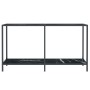Konsolentisch aus schwarzem gehärtetem Glas 140x35x75,5 cm von vidaXL, Seitentische - Ref: Foro24-331697, Preis: 95,34 €, Rab...