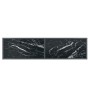 Konsolentisch aus schwarzem gehärtetem Glas 140x35x75,5 cm von vidaXL, Seitentische - Ref: Foro24-331697, Preis: 95,34 €, Rab...