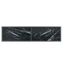 Tempered black glass console table 140x35x75.5 cm by vidaXL, Side tables - Ref: Foro24-331697, Price: 93,53 €, Discount: %