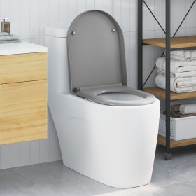 Asiento de Inodoro con Liberación Rápida y Cierre Suave Duroplast Gris de by , Toilet and bidet seats - Ref: Foro24-42002355,...