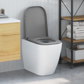 Asiento de inodoro de liberación rápida con cierre suave Duroplast Gris von , Toiletten- und Bidetsitze - Ref: Foro24-4200235...
