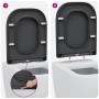 Asiento de inodoro de liberación rápida con cierre suave Duroplast antracita von , Toiletten- und Bidetsitze - Ref: Foro24-42...