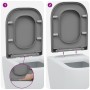 Asiento de inodoro de liberación rápida con cierre suave Duroplast Gris by , Toilet and bidet seats - Ref: Foro24-42002359, P...