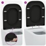 Asiento de inodoro de liberación rápida con cierre suave de duropal negro von , Toiletten- und Bidetsitze - Ref: Foro24-42002...