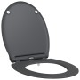 Asiento de Inodoro de Liberación Rápida con Cierre Suave Duroplast Antracita von , Toiletten- und Bidetsitze - Ref: Foro24-42...