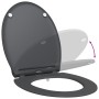 Asiento de Inodoro de Liberación Rápida con Cierre Suave Duroplast Antracita von , Toiletten- und Bidetsitze - Ref: Foro24-42...