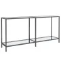Transparenter Konsolentisch aus gehärtetem Glas, 160 x 35 x 75,5 cm von vidaXL, Seitentische - Ref: Foro24-331698, Preis: 98,...
